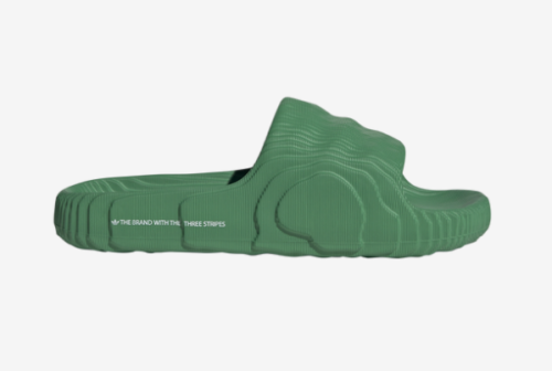 Sandale homme adidas Originals Adilette 22 diapositives vert blanc 8-14 neuve mousse confortable - Photo 1/5
