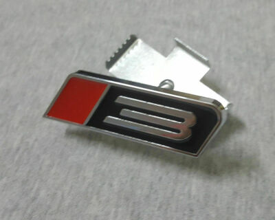 1XNEW Alloy Black & RED Stage 3 GRILL BADGE OR TRUNK Emblem Badge Sticker