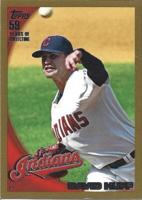 2010 Topps Gold Border Cleveland Indians Baseball Card #525 David Huff /2010