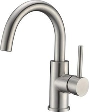 New-Bar Sink Faucet Brushed Nickel Single Hole Bathroom Utility for Kitchen