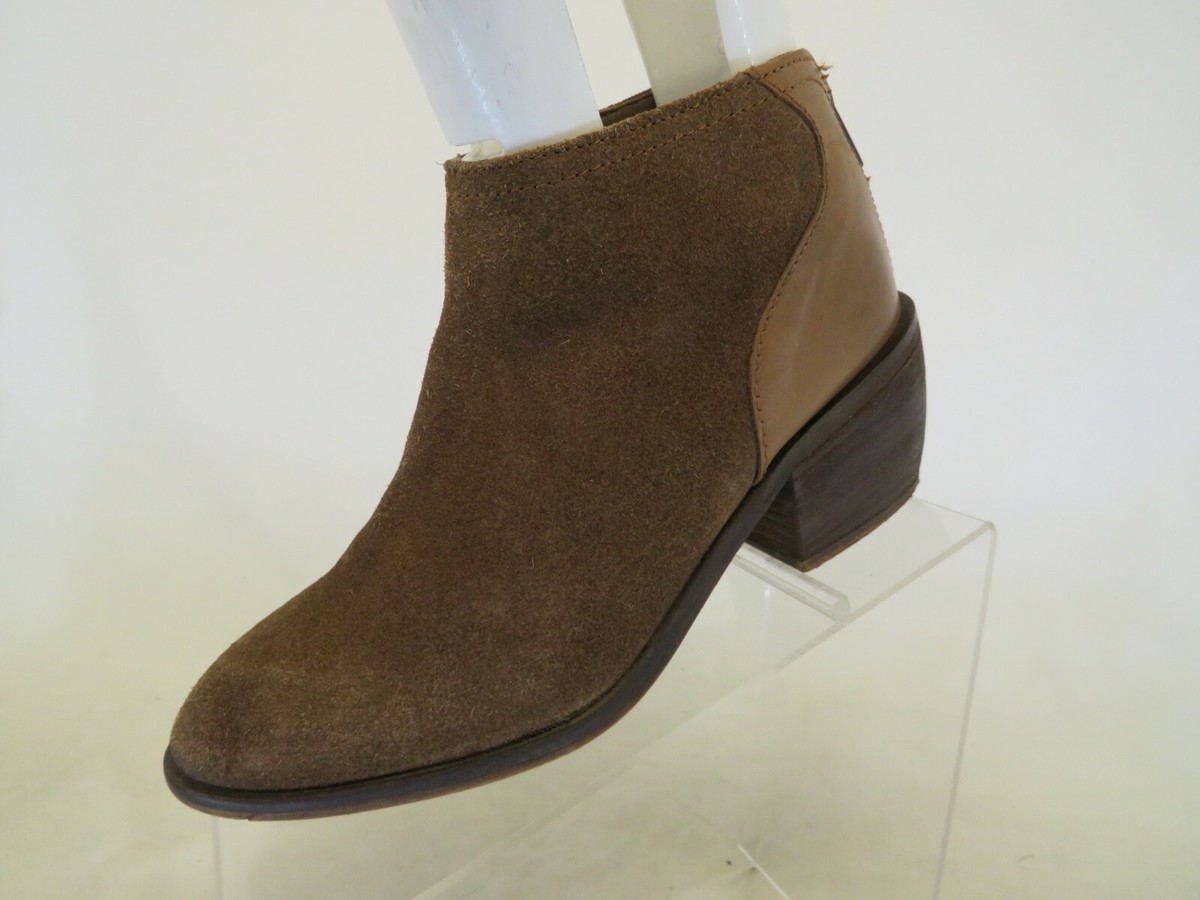 Charles By Charles David Brown Suede Leather Zip Ankle  display picture 1