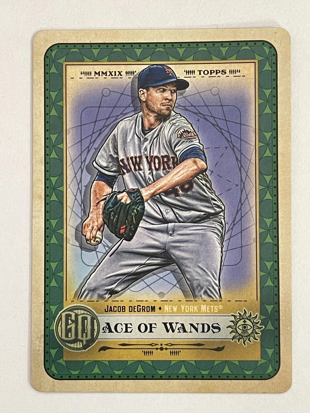 2019 Topps Gypsy Queen Mets Jacob DeGrom Ace of Wands Tarot Diamond #TOTD10