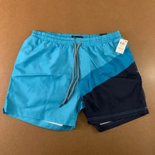 INC International Concepts Mens Size XL Blue Quick Dry Lined Swim Trunks NWT