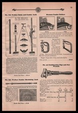 1931 Walker Racine Wisconsin Body Jacks & Herman Fender Rollers Vintage Print Ad