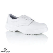 Tuffking 9201 Unisex White Anti Slip Microfibre Shoes Catering Nurses Hospital