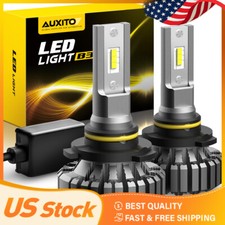 2Pcs AUXITO 9005/HB3 LED Headlight Bulb Long-Lasting Cooling System Super Bright