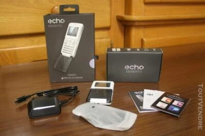 téléphone portable Écho Mémento DOUBLE SIM débloqué Blanc QUASI NEUF - Photo 1/4