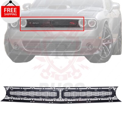New Front Grille Assembly Textured Black Fits 2015-2016 Dodge Challenger 2-Door