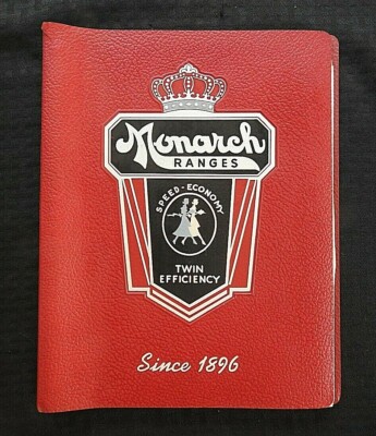 1950 MONARCH RANGES STOVES SALES CATALOG 20+ BROCHURES ASBESTOS BEAVER DAM WI