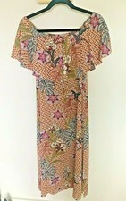 Zara Off Shoulder Floral Dress Size S