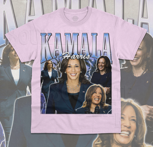 Kamala Harris T-Shirt Funny Bootleg Retro Vintage 90s President USA 2024 Shirt - Picture 6 of 8