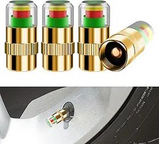 Tire Pressure Monitor Valve Stem Caps With 3-color Eye Alert Sensor Indicator 2