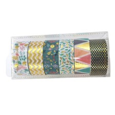 6 Rolls Deko Klebeband Klebeb&auml;nder Scrapbook Adh&auml;sive Dekoratives