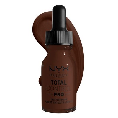 NYX Total Control Pro Drop Foundation Buildable Coverage Deep Ebony TCPDF25