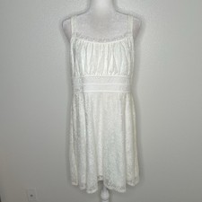 New BCX Juniors Ivory Lace Sleeveless Stretchy-Line Dress Size XXL