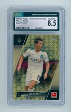 Marketplace image: 2021-22 Joe Scally Topps Chrome Bundesliga Superfractor Soccer Card 1/1 CGC 8.5