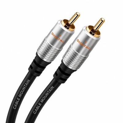 Kabel Mountain 1,5m vergoldet Single RG59 Koaxial Phono 1,5m, 