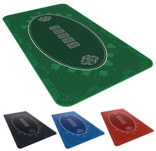 Pokermatte 140x75 cm, eckig - Casino-Design -
