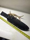 custom leather (BUSSE- AFBM/ Universal }style Knife Sheath-USA