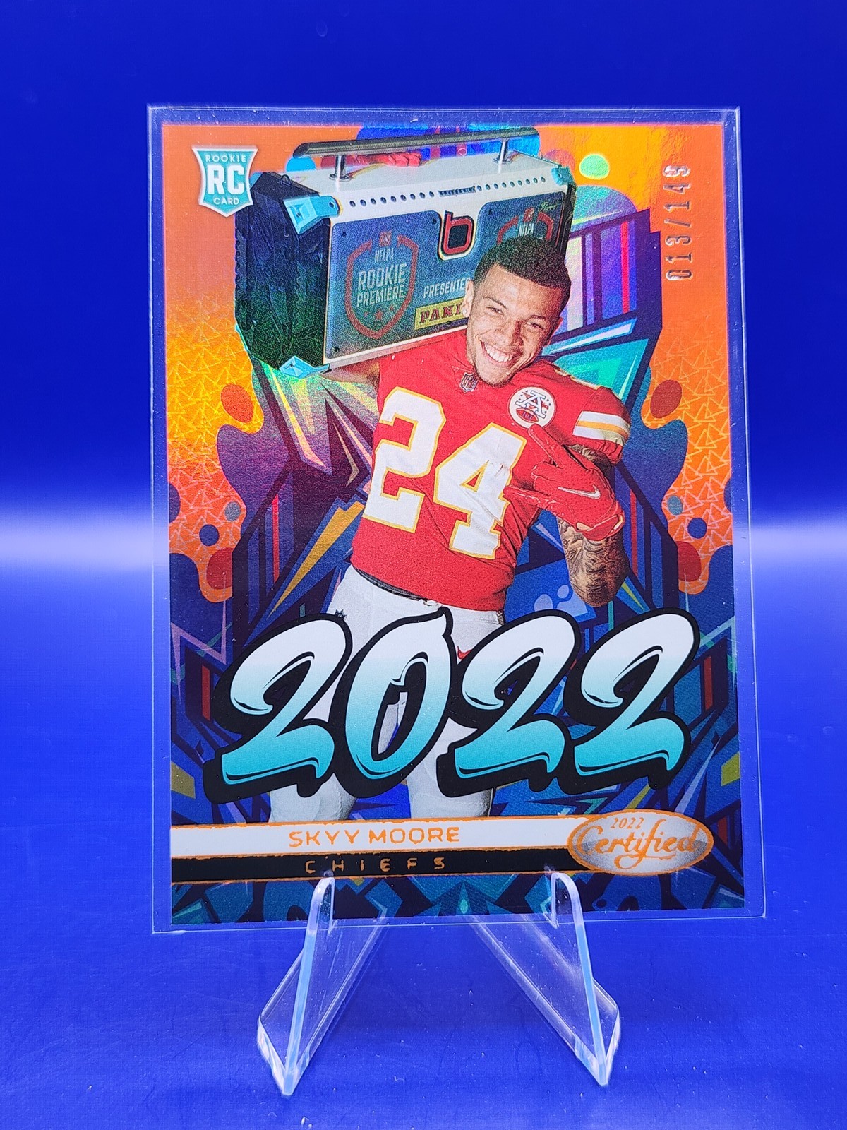Skyy Moore 2022 Panini Certified #2022-17 2022 Mirror Orange /149