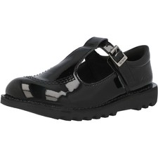 Kickers Kick T Vegan Kids Shoes Black Patent