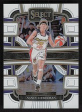 2024 Panini Select WNBA #96 Nancy Lieberman White Prizms #/99