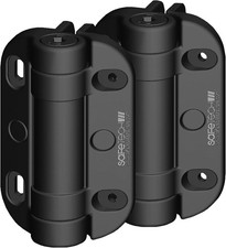 Heavy Duty Self Closing Gate Hinges, Tension Adjustable Outdoor Hinges Metal *UK