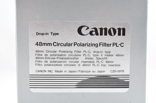 *Como nuevo en caja* Filtro polarizador circular desplegable Canon PL-C 48 mm JAPÓN #1624 - Imagen 22 de 23