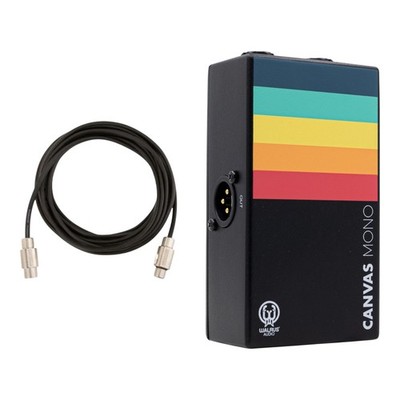 Mono to FOH Kit Walrus Canvas Line Isolator DI + Rockboard Flat XLR Cable 20ft
