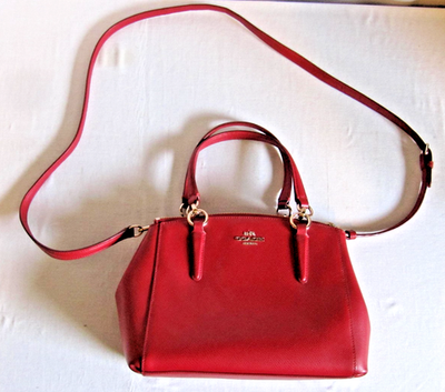 Coach Mini Christie Carry All F36704 Women's Leather Handbag PURSE