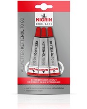 Nigrin Bike Care 3x Fahrrad-&Ouml;l Tube Ketten-&Ouml;l Ketten-Fett Ketten-Pflege &Ouml;l-Spray
