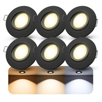6X Orvia Deckenlampe 360° Schwenkbar IP65 Lumiflex Dimmbar 6W Warm Neutral Kalt