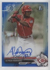2017 Bowman Chrome Prospect Blue Refractor 112/150 Alfredo Rodriguez Auto a2v