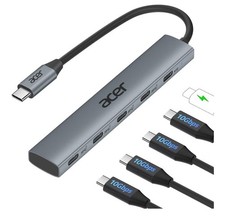 Acer 10 Gbps USB C Hub USBC splitter 4 USB C 3.2  100W PD port type C