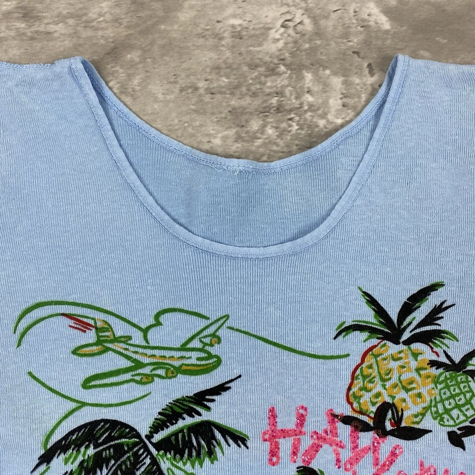 vintage 60s 70s HAWAII souvenir t shirt travel vacation PETER & PAUL Waikiki - Image 2 of 4