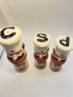 1981 Tall Chef Salt & Pepper, Cinnamon Pink Smiling Mustache Hat Flamingo — photo 4