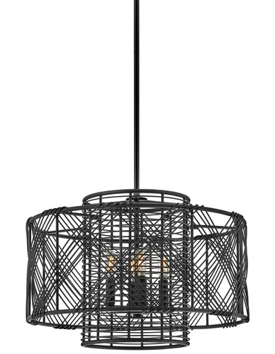 Hinkley Lighting 41063 Nikko 4 Light 20"W Lisa McDennon Pendant - Black - Picture 1 of 7