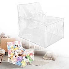 Bean Bag Chair Sofa Cover Big PVC Storage Bag for Toys Clothes Dolls with Zipper