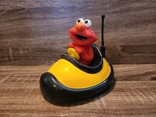 Bumper Car Elmo Yellow Battery Operated Sesame Street Vintage Illco Toy- WORKING