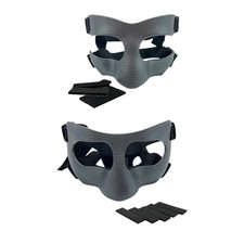 Máscara facial ajustable con protector de nariz cómoda cubierta facial protectora para adolescentes
