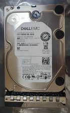 New Dell EMC 1TB 7.2K SATA 6Gb/s 3.5" HDD HUS722T1TALA600 0 HOURS with Caddy