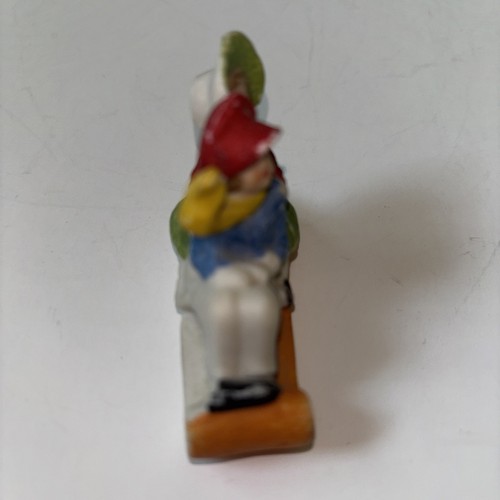 Bisque Sled Couple GERMANY Christmas SNOW BABY German Snowbabies Santa - Picture 3 of 12