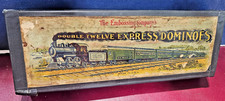 Tren de madera vintage 'The Embossing Company' "Double Twelve Express Dominoes"