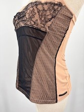 CHRISTIAN DIOR Pink Lace Tank Top Boutique Size M Vintage