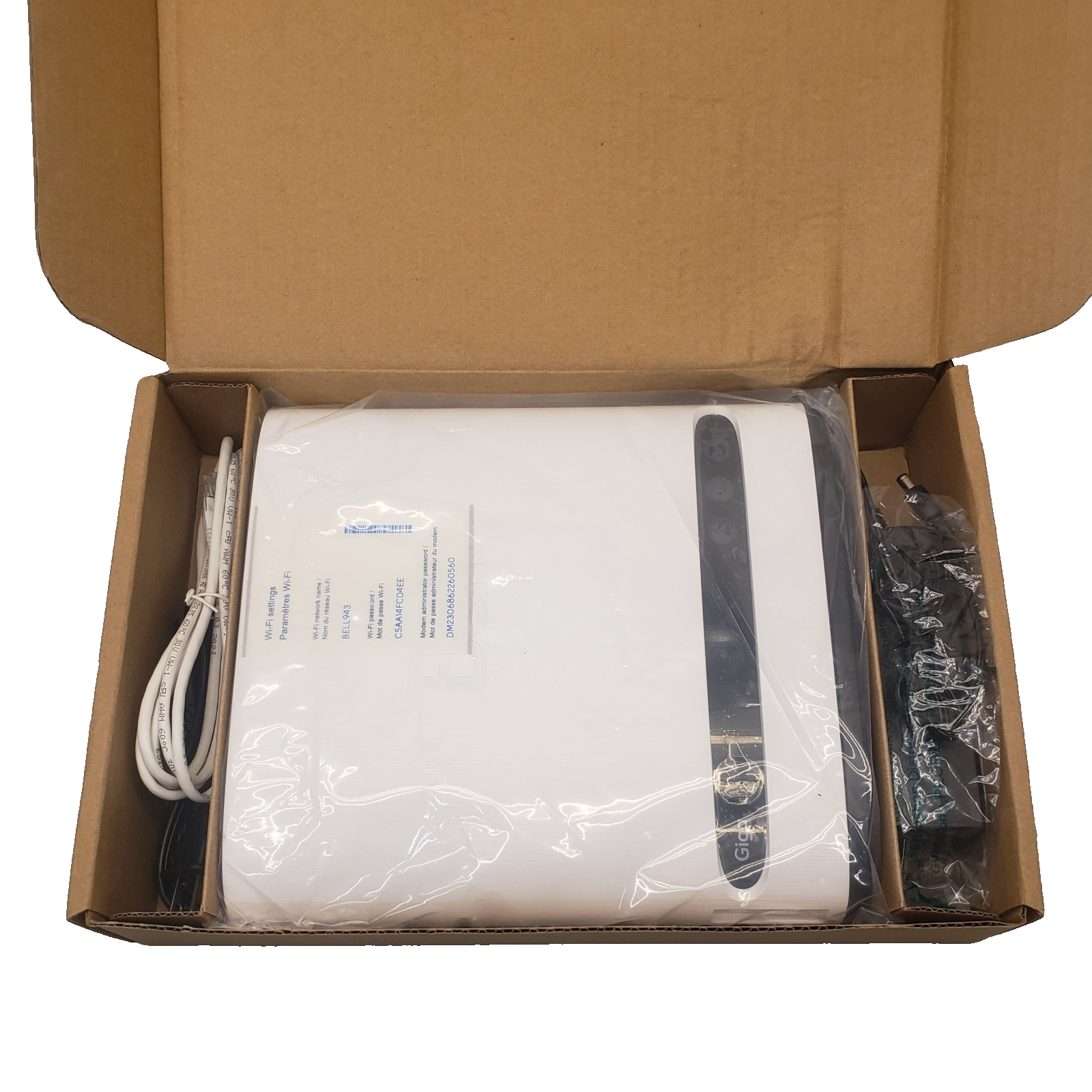 BELL Fibe Giga Hub Wi-Fi 6E Fiber Optic ONT + Modem/Router - Sagemcom ...