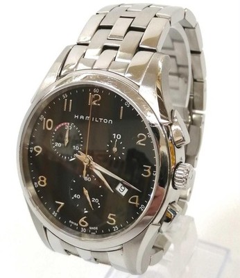 HAMILTON Quartz Analog Watch Jazz Master Thinline Chrono Used