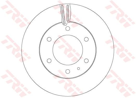 2X Trw DF6812S Bremsscheibe FüR Ford-image