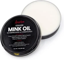 Angelus Mink Oil for Leather Boots 3 oz Metal Tin | All-Natural Leather... 