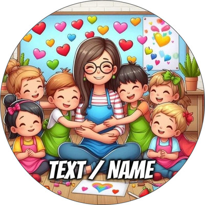 Kinderzimmer Kinder Tortenaufleger Party Deko essbar individuell personalisiert Name Geschenk Lehrerin
