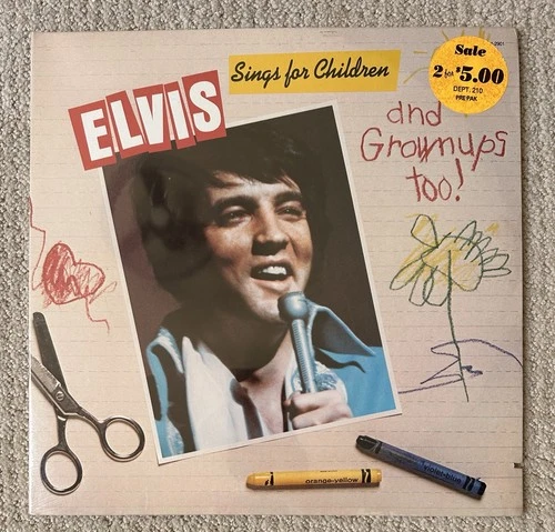 Elvis Presley Songs For Children Vinyl LP 1978 RCA CPL1-2901 W/ Photo NEW SEALED
